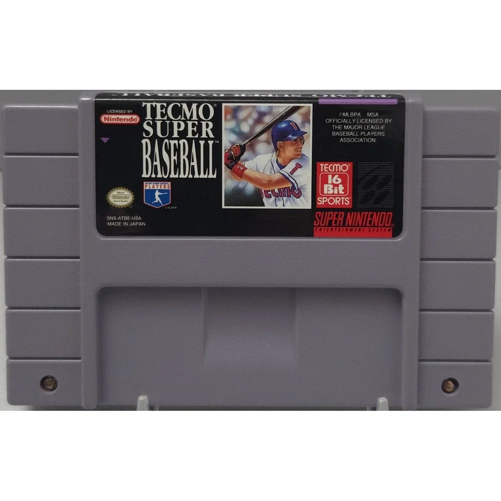 Tecmo Super Baseball SNES CIB - Tested - Unfilled Registration Card/ Rare Poster